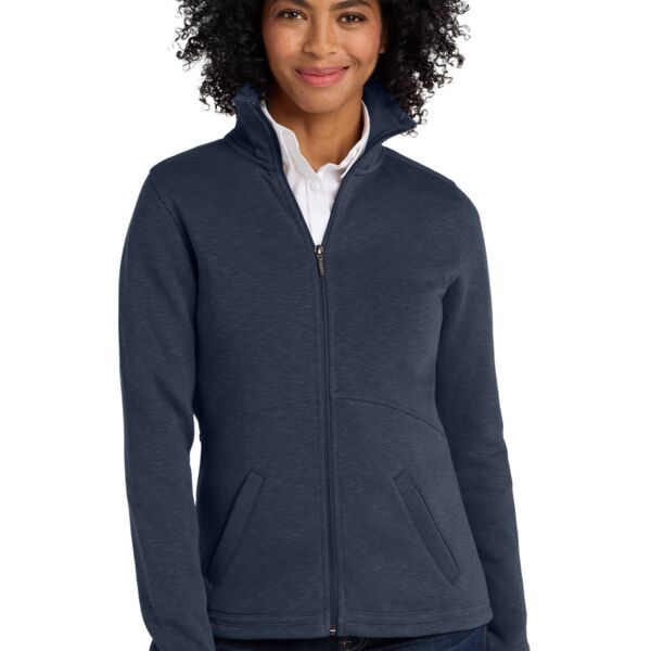 Ladies Slub Fleece Full Zip Jacket Thumbnail