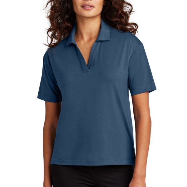MERCER+METTLE Women's Stretch Jersey Polo Thumbnail